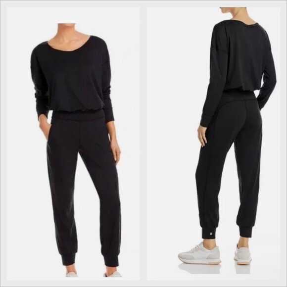 Sweaty Betty Gary Jumpsuit Black Sz XXS One-piece Lounge Athleisure Studio Yoga - Picture 1 of 12